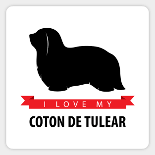 I Love My Coton de Tulear Sticker